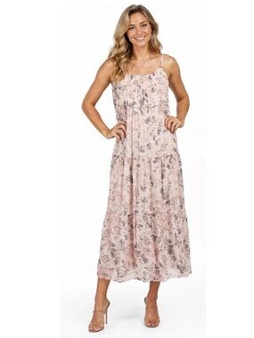 elena baldi silk blend dress Elena Baldi | Dresses | Elena Baldi Silk Blend Tiered Crinkle Maxi Dress